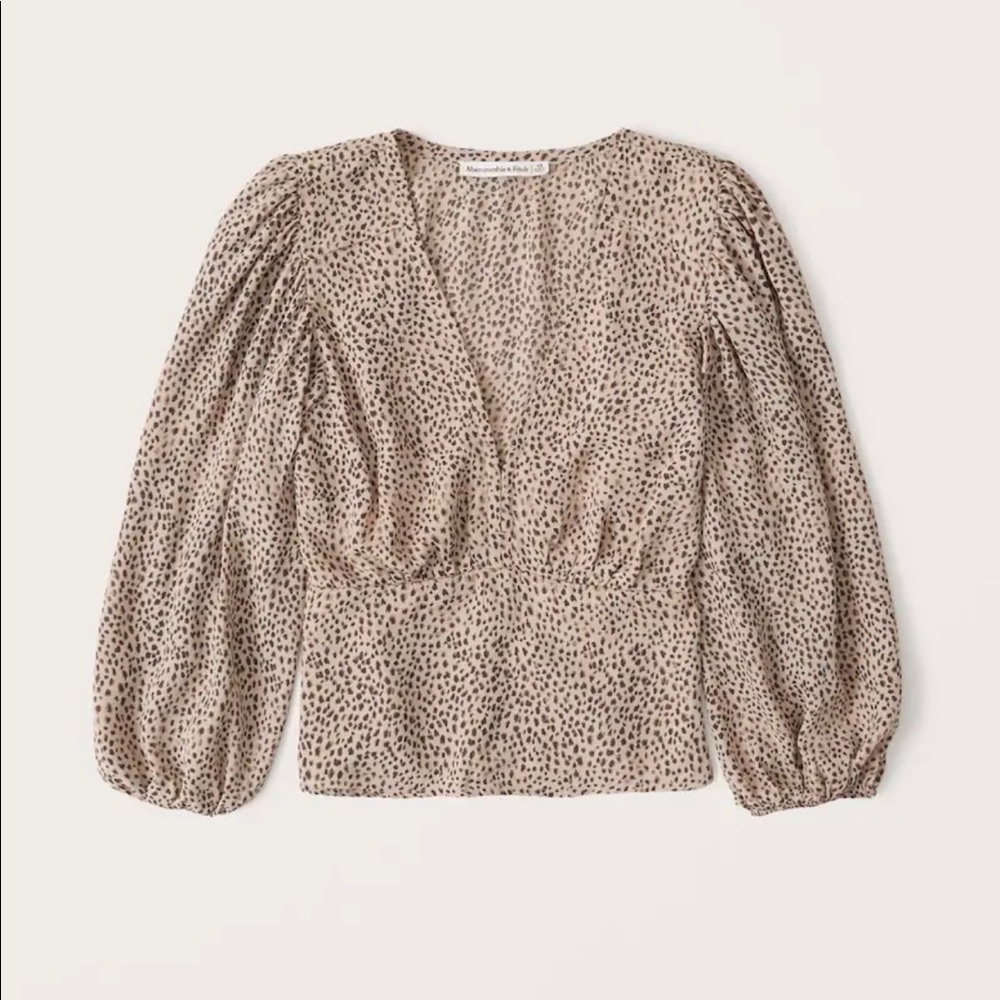 Abercrombie Leopard Print Blouse